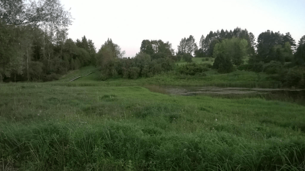Photo of the hill with the stairs in the distance