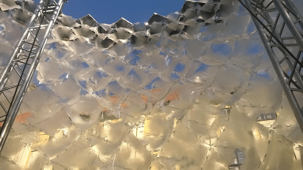 Art Installation Iceberg, another upwards shot