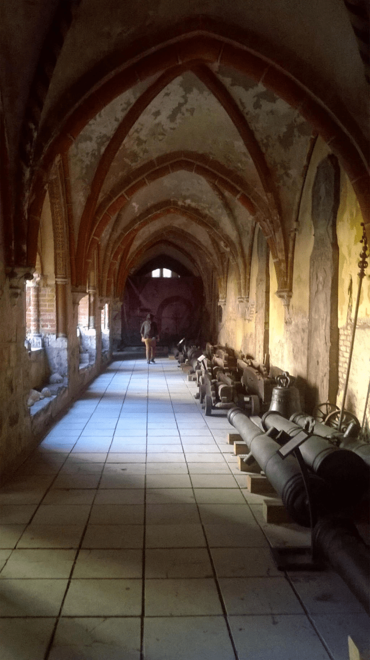 Looking downwards the hallway