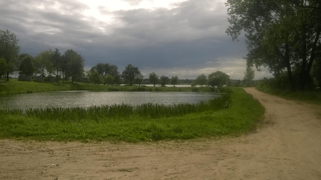 A pond by the Daugava