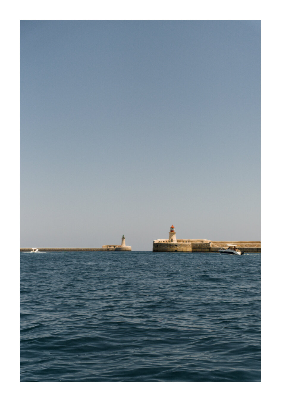The Ricasoli East Breakwater, between Valletta and Kalkara, Malta