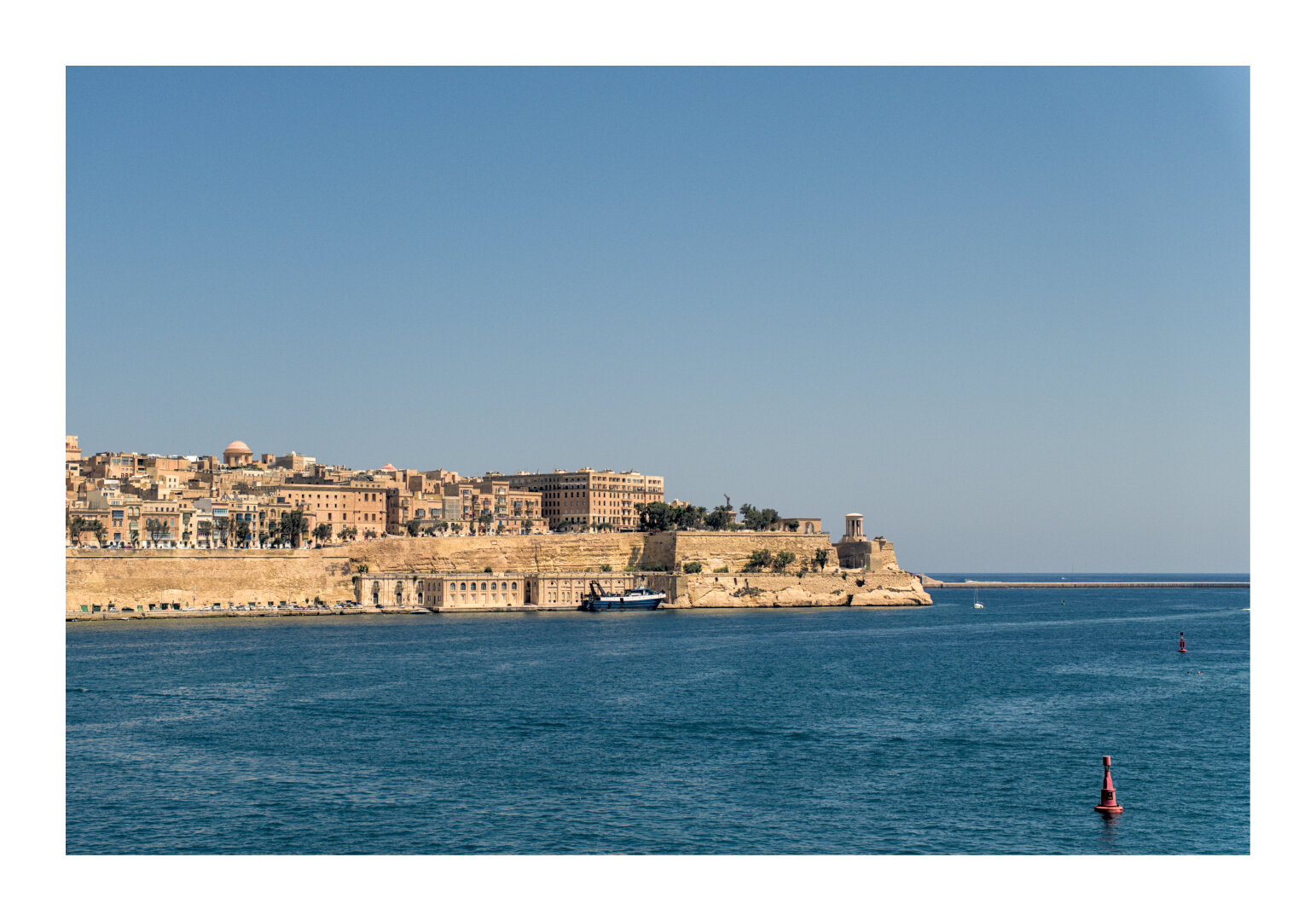 View of Valletta from a water taxi