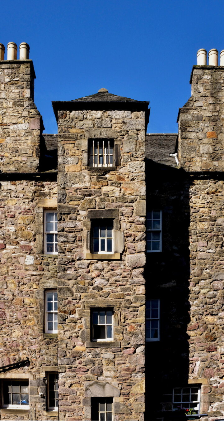 Wall of old stone building