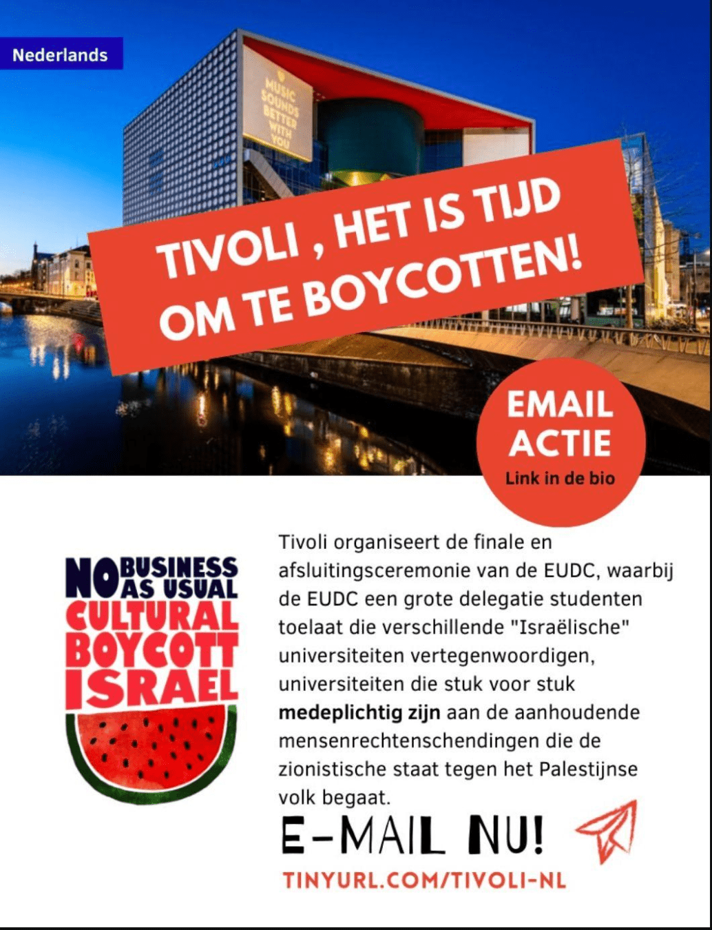Tivoli, het is tijd om te boycotten!