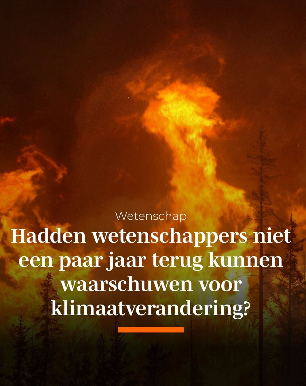 Headline van De Speld: Hadden wetenschappers niet een paar jaar terug kunnen waarschuwen voor klimaatverandering?