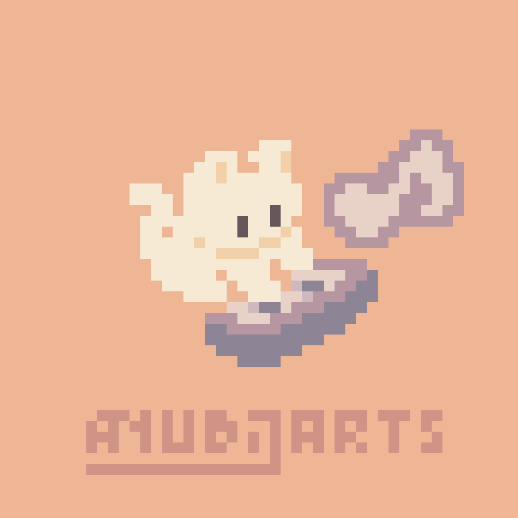 a tiny pixel art of a cat playing a tiny piano, with a music note coming out of it. So tiny!