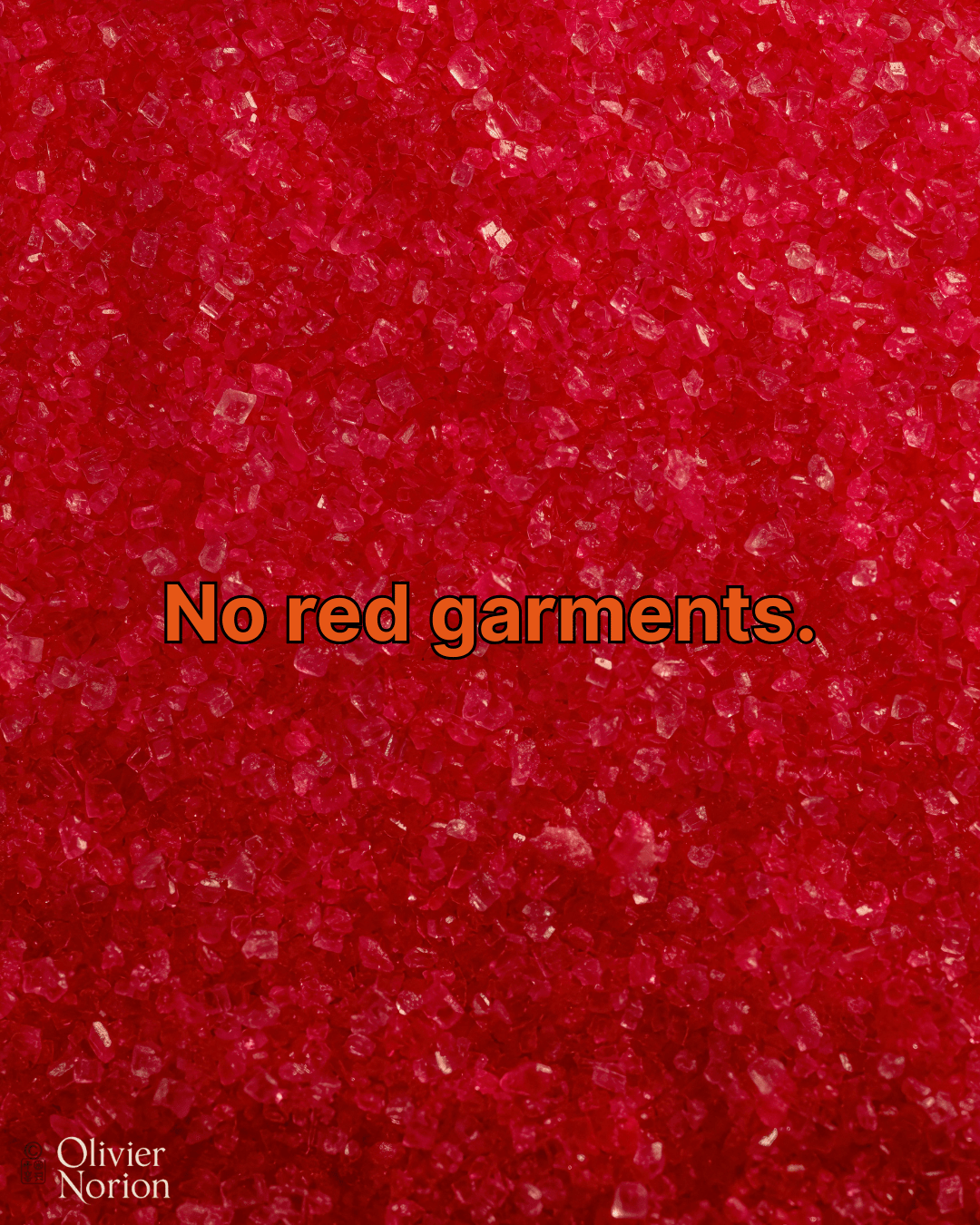 No red garment