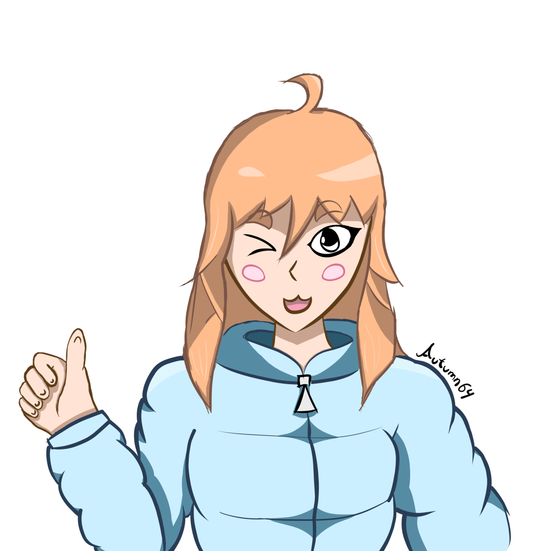 A drawing of Madeline from Celeste.
