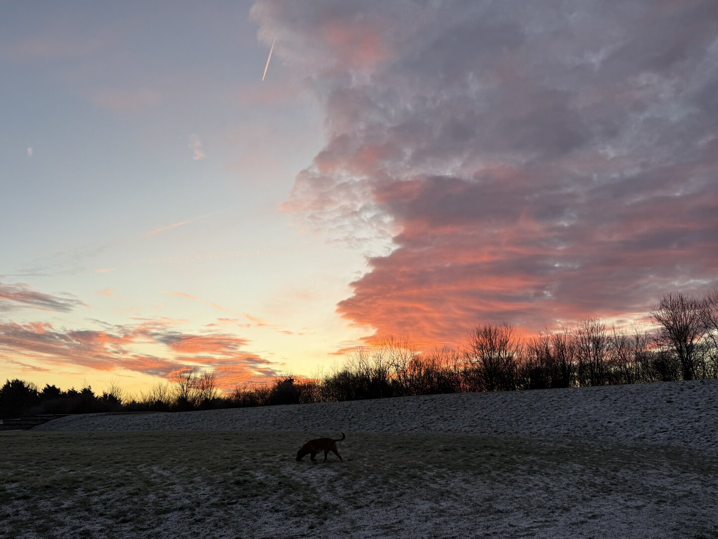 Cool orangey red clouds