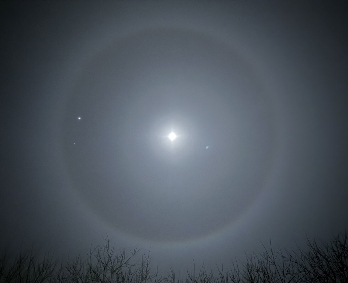 Moon with a halo